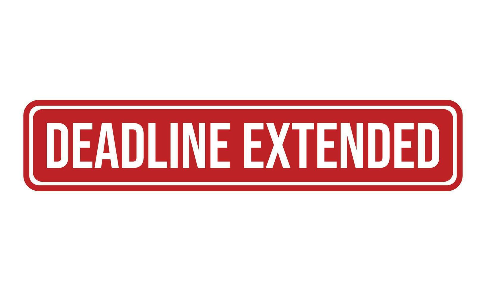 A red rectangular sign with bold white capital letters reads DEADLINE EXTENDED on a white background; Gaelic Officer deadline extended.