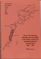 Index to the Marriages (Recorded and Unrecorded) in the Parish of South Uist (including Benbecula) 1820-1855